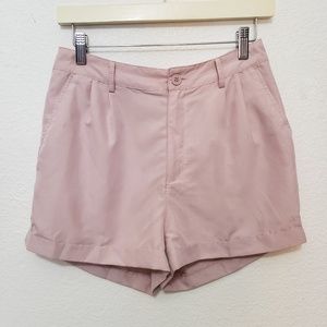 High rise trouser shorts